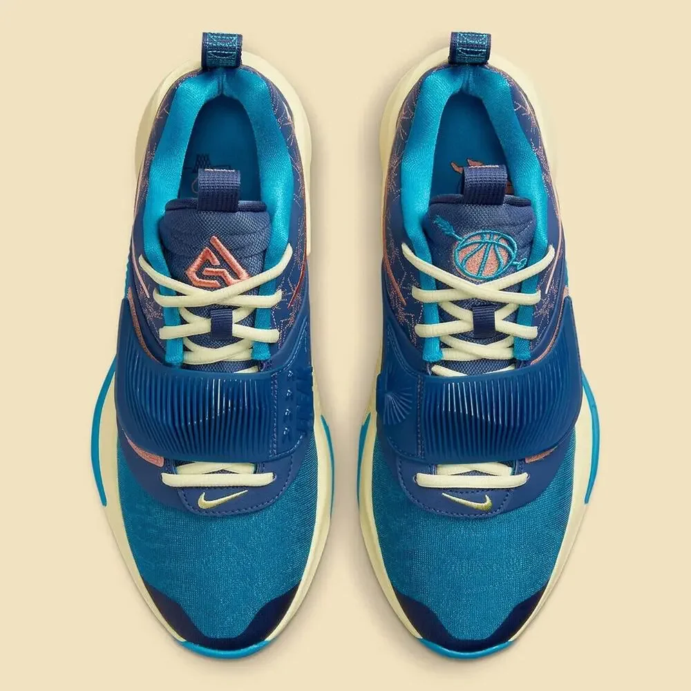 Nike Zoom Freak 3 NRG Giannis Blue Citron Valentines DH7347 900 - SIZE 11.5 MENS - Picture 8 of 12